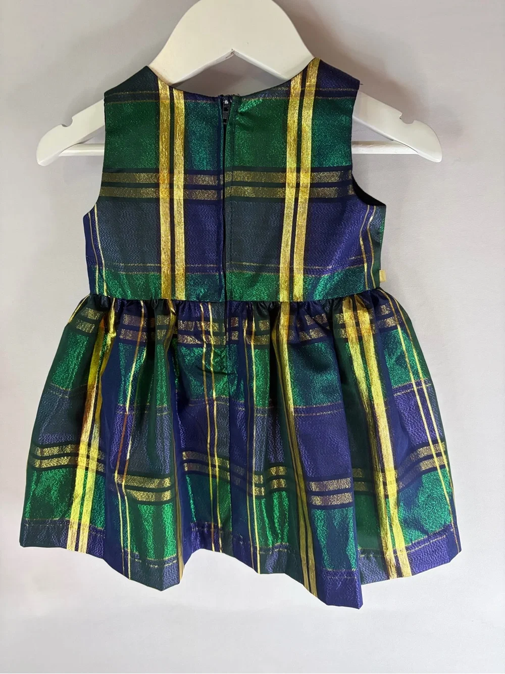 Bonnie Baby 18M Plaid Dress & Jacket + Purse & Bow NWOT
